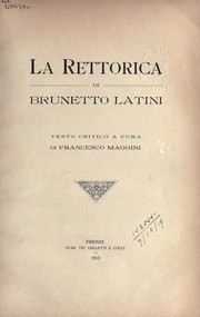 Cover of: La Rettorica