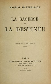 Cover of: La sagesse et la destinée