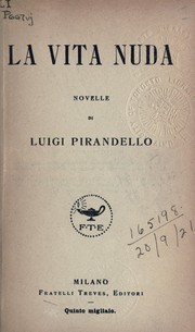 Cover of: La vita nuda: novelle