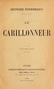 Cover of: Le carillonneur.