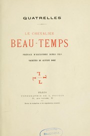 Cover of: Le chevalier Beau-Temps