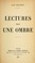 Cover of: Lectures pour une ombre