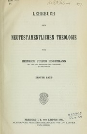 Cover of: Lehrbuch der Neutestamentlichen Theologie