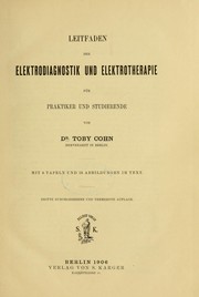 Cover of: Leitfaden der Elektrodiagnostik und Elektrotherapie für Praktiker und Studierende