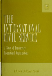 Cover of: The international civil service