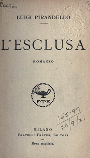 Cover of: L'Esclusa by Luigi Pirandello