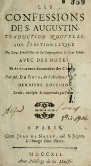 Cover of: Les confessions de S. Augustin by Augustine of Hippo