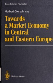 Cover of: Towards a market economy in Central and Eastern Europe