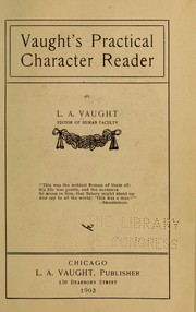 Cover of: Vaught's practical character reader