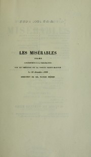 Cover of: Les misérables: drame