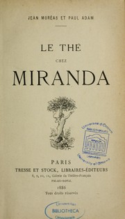 Cover of: Le thé chez Miranda