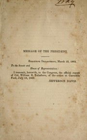 Cover of: Letter from the Secretary of War