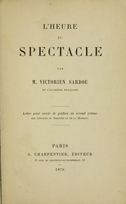 Cover of: L'heure du spectacle