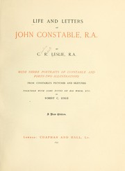 Cover of: Life and letters of John Constable, R. A. by Charles Robert Leslie