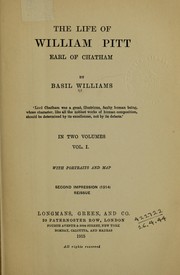 Cover of: The life of William Pitt, earl of Chatham