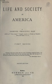 Cover of: Life and society in America