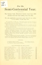 Cover of: [List of members by Kansas State Historical Association. [from old catalog]