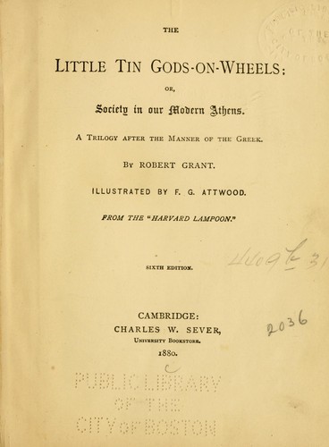 The little tin gods-on-wheels, or, Society in our modern Athens