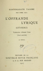 Cover of: L'Offrande lyrique by Rabindranath Tagore