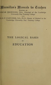 Cover of: The logical bases of education
