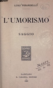 Cover of: L'umorismo, saggio