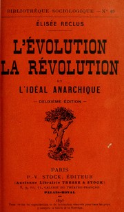 Cover of: L'évolution by Élisée Reclus