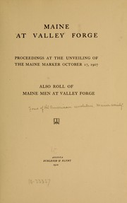 Cover of: Maine at Valley Forge | Sons of the American Revolution. Maine Society