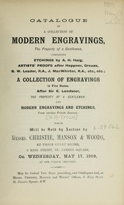 Cover of: Modern engravings
