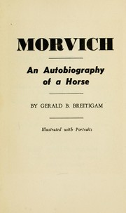 Cover of: Morvich by Gerald Breitigam