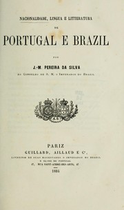 Cover of: Nacionalidade, lingua e litteratura de Portugal e Brazil