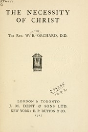 Cover of: The necessity of Christ