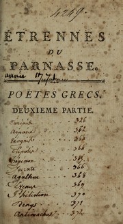 Notice des poëtes latins by Jean Baptiste Milliet
