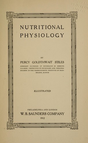 Nutritional physiology