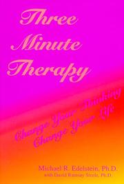 Cover of: Three minute therapy by Edelstein, Michael R.