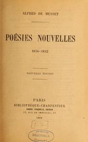 Cover of: Oeuvres complètes de Musset