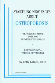 Cover of: Startling New Facts About Osteoporosis