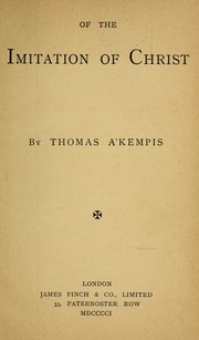 Cover of: Of the imitation of Christ by Thomas à Kempis