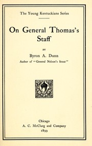 Cover of: On General Thomas's staff
