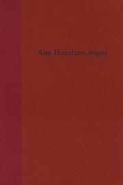 Cover of: Ann Hamilton: Tropos