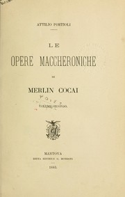 Cover of: Opere maccheronische