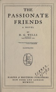 Cover of: The passionate friends, a novel by H.G. Wells
