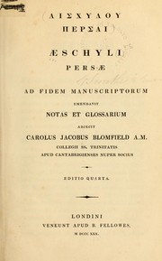 Cover of: Persai by Aeschylus