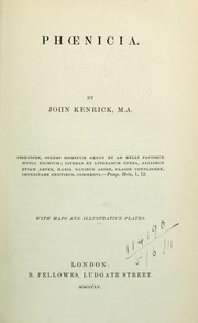 Cover of: Phoenicia. by Kenrick, John