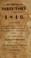 Cover of: The Pittsburgh directory for 1819