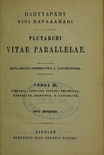 Ploutarchou Bioi parallēloi