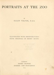 Cover of: Portraits at the zoo