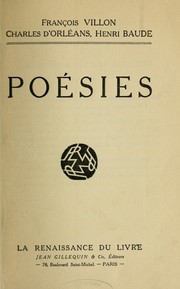 Cover of: Poésies by François Villon