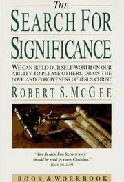 Cover of: The search for significance book & workbook