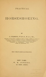 Cover of: Practical horseshoeing by George Fleming