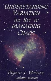 Cover of: Understanding Variation: The Key to Managing Chaos (2nd Edition)